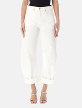 Frame jeans bianchi The Bubble a vita alta -  | Spazio Pritelli