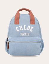 Chloé kid's organic denim backpack -  | Spazio Pritelli