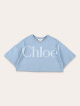 Chloé Logo Cotton Jersey T-Shirt for Girls -  | Spazio Pritelli