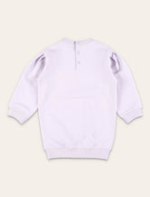 Moncler Fleece Over Dress Puff Sleeve Ribbed Hem Classic Lilac -  | Spazio Pritelli