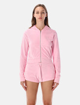 Sporty & Rich Signature Logo Kristal pink hoodie -  | Spazio Pritelli