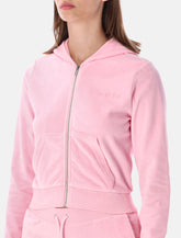Sporty & Rich Signature Logo Kristal pink hoodie -  | Spazio Pritelli