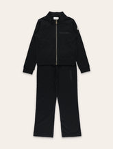 Moncler Completo Jogging Zip Ragazze Nero -  | Spazio Pritelli