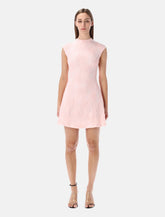 Rotate pink embroidered mesh mini dress -  | Spazio Pritelli