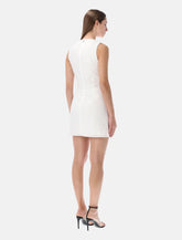 Rotate sleeveless organic-cotton mini dress with bow -  | Spazio Pritelli