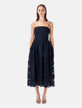 Rotate flared 3D lace midi dress -  | Spazio Pritelli