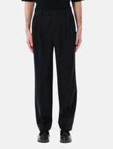 Aurelee Two-Tuck wool gabardine slacks -  | Spazio Pritelli