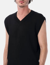 Aurelee flat yarn rib knit vest -  | Spazio Pritelli