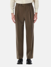 Aurelee Two-Tuck wool gabardine slacks -  | Spazio Pritelli