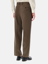 Aurelee Two-Tuck wool gabardine slacks -  | Spazio Pritelli