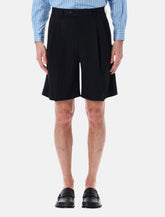 Aurelee wide-leg wool gabardine shorts -  | Spazio Pritelli