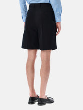 Aurelee wide-leg wool gabardine shorts -  | Spazio Pritelli