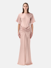 The Andamane Iris satin maxi dress -  | Spazio Pritelli
