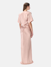 The Andamane Iris satin maxi dress -  | Spazio Pritelli