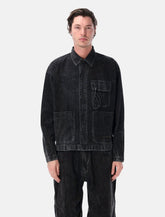And Wander Black Textured Shirt Jacket -  | Spazio Pritelli