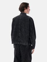 And Wander Black Textured Shirt Jacket -  | Spazio Pritelli