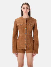 Haikure Temple suede jacket -  | Spazio Pritelli