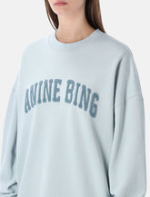 Felpa Miles in cotone celeste Anine Bing -  | Spazio Pritelli