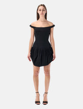 Magda Butrym off-shoulder black mini dress -  | Spazio Pritelli