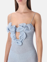 Magda Butrym light blue floral crepe mini dress -  | Spazio Pritelli