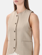 LOULOU Paco tailored vest -  | Spazio Pritelli