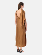 Loulou Susan silk twill twisted collar dress -  | Spazio Pritelli
