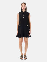 Ganni Twill Suiting black mini dress -  | Spazio Pritelli