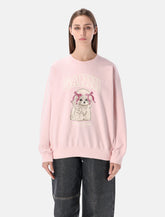 Ganni pink Poodle graphic sweatshirt -  | Spazio Pritelli
