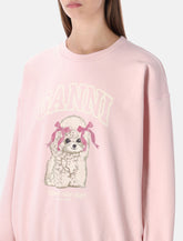Ganni pink Poodle graphic sweatshirt -  | Spazio Pritelli