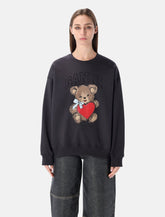 Ganni Bear graphic sweatshirt with rhinestones -  | Spazio Pritelli