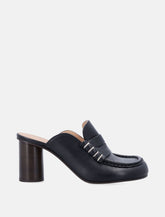 JW Anderson black heeled Loafer Mule -  | Spazio Pritelli