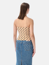 Marine Serre recycled Moon tube top -  | Spazio Pritelli