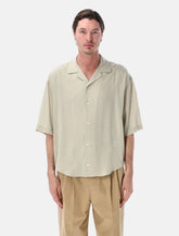 Ami Paris boxy short sleeve viscose shirt -  | Spazio Pritelli