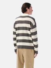 Ami Paris Ami De Coeur striped cotton cardigan -  | Spazio Pritelli