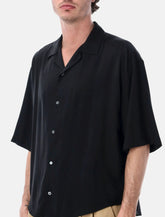 Ami Paris boxy short sleeve viscose shirt -  | Spazio Pritelli