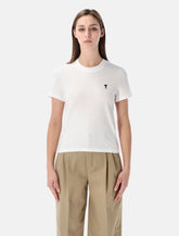 Ami Paris Ami de Cœur cropped T-shirt -  | Spazio Pritelli