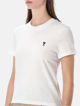 Ami Paris Ami de Cœur cropped T-shirt -  | Spazio Pritelli