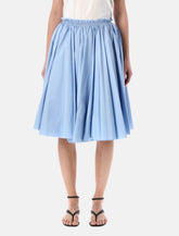 Ami Paris cotton midi corolla skirt -  | Spazio Pritelli