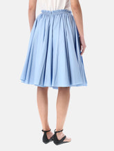 Ami Paris cotton midi corolla skirt -  | Spazio Pritelli