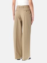 Ami Paris low waist wide leg cotton trousers -  | Spazio Pritelli