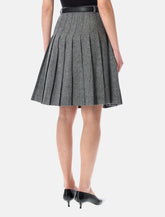 Gonna midi a pieghe in tessuto spigato di Self-Portrait -  | Spazio Pritelli