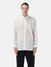 Comme Des Garçons Shirt striped cupro shirt -  | Spazio Pritelli