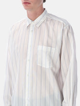 Comme Des Garçons Shirt striped cupro shirt -  | Spazio Pritelli