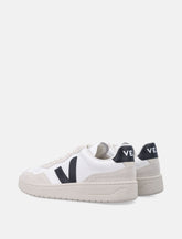 Veja V-90 Leather Sneakers in white and black -  | Spazio Pritelli