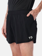 Y-3 black running shorts -  | Spazio Pritelli