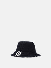 Y-3 Stripes black bucket hat -  | Spazio Pritelli