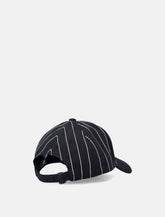 Y-3 black pinstripe twill cap -  | Spazio Pritelli
