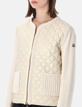 Moncler geometric-quilted padded cardigan -  | Spazio Pritelli