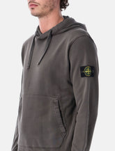 Felpa con cappuccio Stone Island in cotone biologico -  | Spazio Pritelli