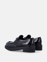 Prada Chocolate brushed leather loafers -  | Spazio Pritelli